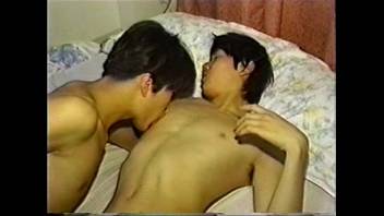 gay -twink  - asian - 2 Japanese Boys Fucking Bareback 19m15s